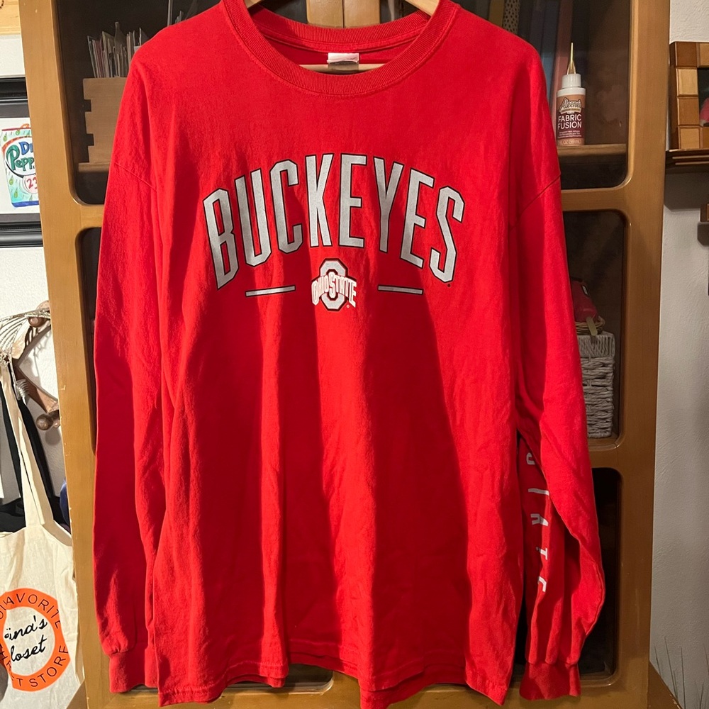 Ohio State Buckeyes graphic long sleeve tee
